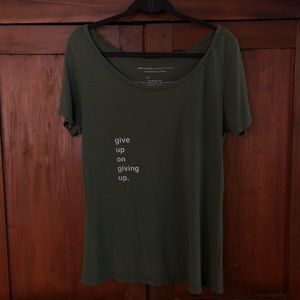 Good hYOUman T Shirt Dark/Olive Green
